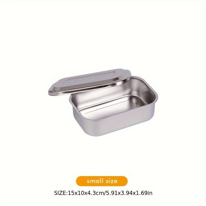 Bandeja de Desinfección de Acero Inoxidable para Uso Comercial/Residencial con Tapa, Dental, Cocina y Baño - Placa Cuadrada Fácil de Limpiar, Sin Necesidad de Electricidad - Modelo 201, Utilitario de Cocina Moderno, Construcción de Alta Calidad, Higiene