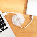 1 pieza, soporte de bobinador de cables transparente para freidor de aire, cafetera y auriculares - Organizador de cables de plástico duradero con diseño transparente, sujeción segura para un manejo seguro de cables, accesorio de electrodoméstico de coci