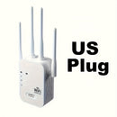 Estabilizador de señal de alta velocidad, amplificador de Wifi - Hasta 1200Mbps, dos puertos de red, cobertura amplia, fuerte capacidad de penetración de paredes, 4 antenas para mejorar la recepción de señal, ideal para apartamentos grandes y edificios d
