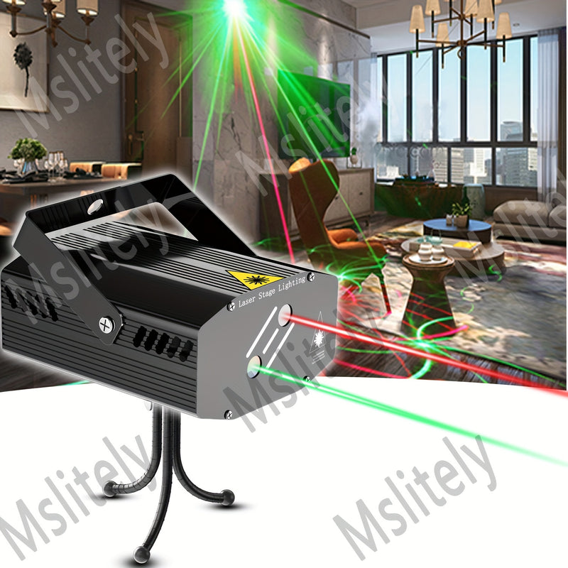 Luces de discoteca de cuerpo completo con soporte metálico, luces para escenarios de fiesta, activación por sonido, 28 patrones de luz, alimentación por USB, adecuadas para reuniones familiares y decoraciones festivas