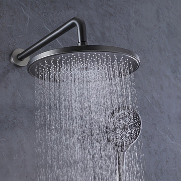 1 pieza de brazo de ducha de acero inoxidable con 4 estilos, extensión de ducha retro montada en la pared para baño en casa y hotel, ajuste universal con cubierta decorativa, resistente y duradero, accesorios de baño