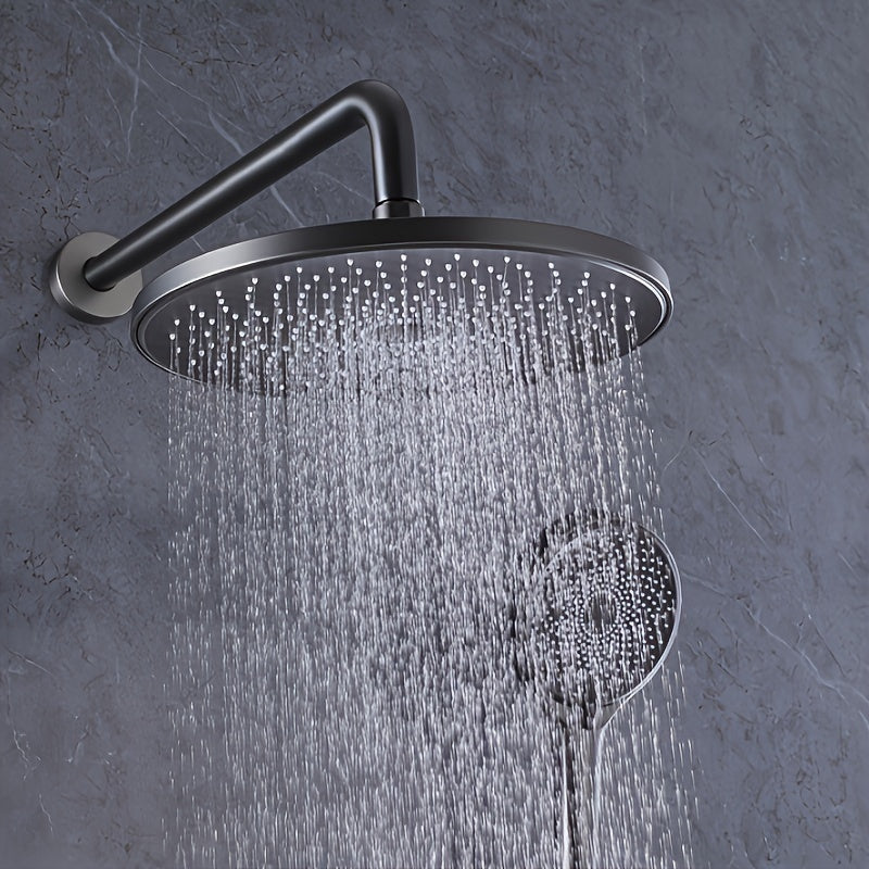1 pieza de brazo de ducha de acero inoxidable con 4 estilos, extensión de ducha retro montada en la pared para baño en casa y hotel, ajuste universal con cubierta decorativa, resistente y duradero, accesorios de baño