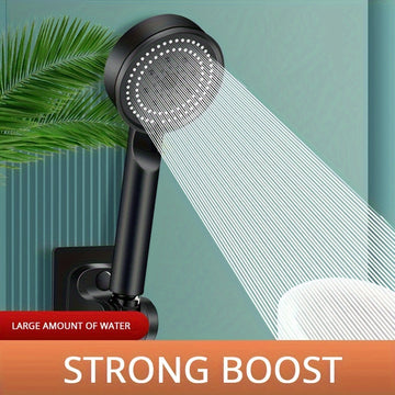 1 unidad, cabezal de ducha multifuncional de alta presión con 5 modos, accesorio para baño, cabezal de ducha montado en la pared, cabezal individual