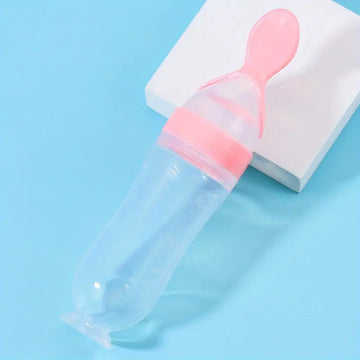 Cucharas tetero de silicona para bebés y niños pequeños
