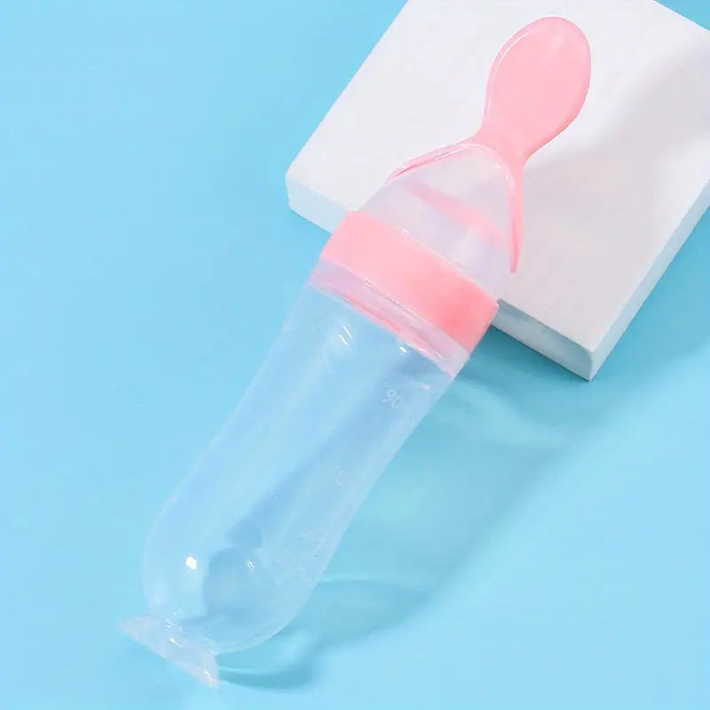 Cucharas tetero de silicona para bebés y niños pequeños