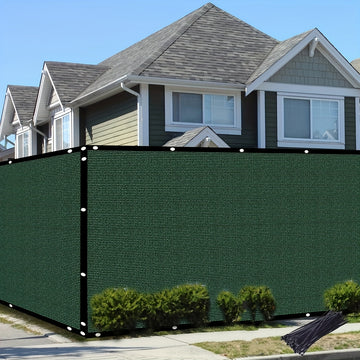 1pc Pantalla de Privacidad Verde Resistente - Malla Plástica Duradera para Viento, Sombra y Barrera para Jardín, Patio o Balcón - Uso Interior/Exterior, Sin Necesidad de Electricidad, Material Resiliente para Colgar en Cercas, Mejora del Espacio Exterior