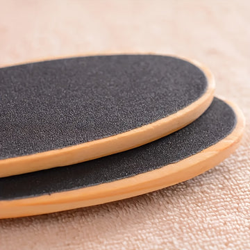Piedra pómez con mango de madera, agente de eliminación de heridas, piedra pómez y raspador de talón de doble cara para eliminar la luz muerta beige, herramientas de cuidado de pies para uso en casa y salón.