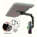 Soporte para Teléfono Móvil en Visera de Coche, Rotación de 360 Grados, Material ABS, Adecuado para el Tablero, Soporte para Teléfono Móvil Impermeable con Función de Rotación