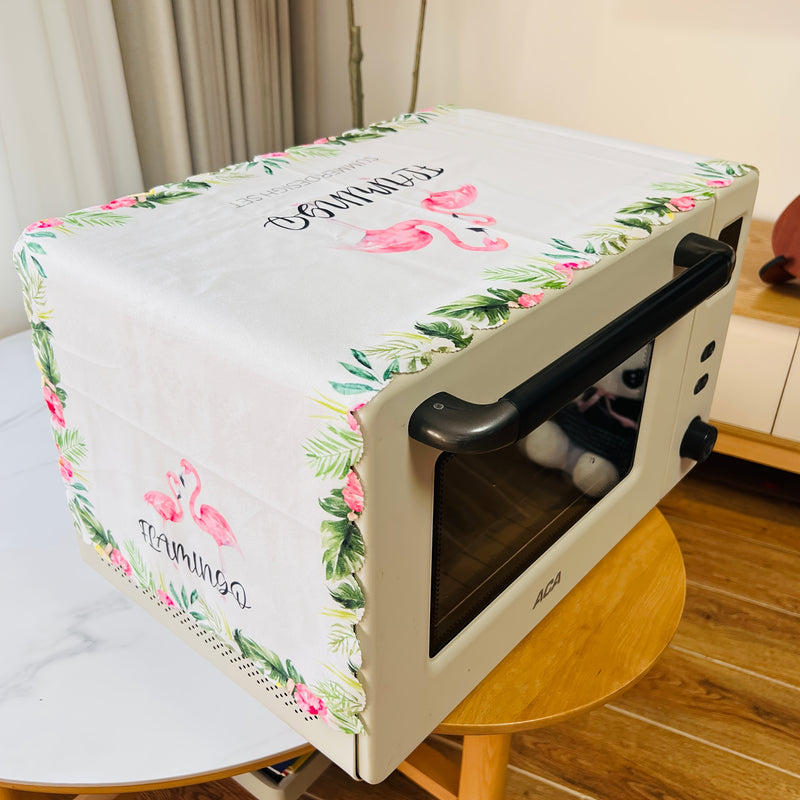 Cubierta para Horno de Microondas - Tela de Poliéster Gruesa, Resistente al Aceite y al Agua, 35x99cm, Protector Antipolvo para Electrodomésticos de Cocina