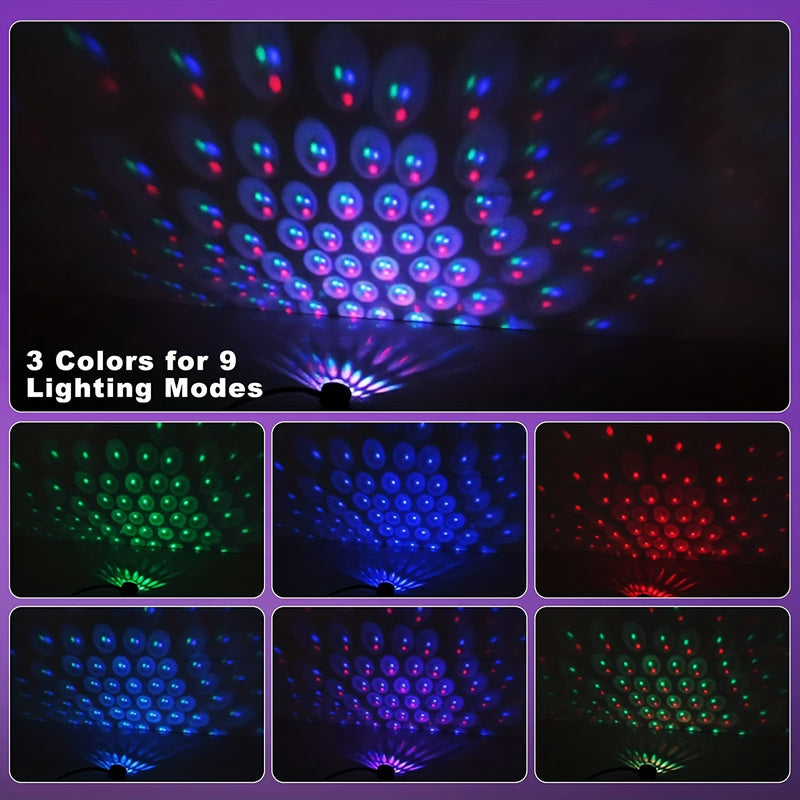 Lámpara De Iluminación De Escenario De Fiesta Con Control De Sonido, Lámpara De Atmósfera Podrida, Lámpara De Proyección De Ritmo De Música Para El Hogar Con USB, Lámpara De Bola Mágica LED Para Coche