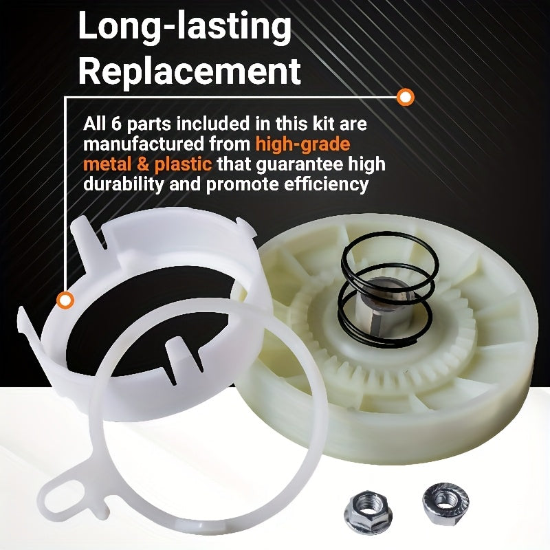 Kit de Embrague para Lavadora, Conjunto de Repuesto de Correa de Transmisión W10006384 para Juntas de Whirlpool y Kenmore, Reemplaza W10721967, W10006356, AP5951296, W1031581818, PS100, PS57144, W10006352