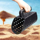 Un juego muy útil para buscar tesoros en la playa: juego de pala y cesta de plástico ABS, adecuado para arena dorada y conchas marinas - herramienta para separar arena al aire libre