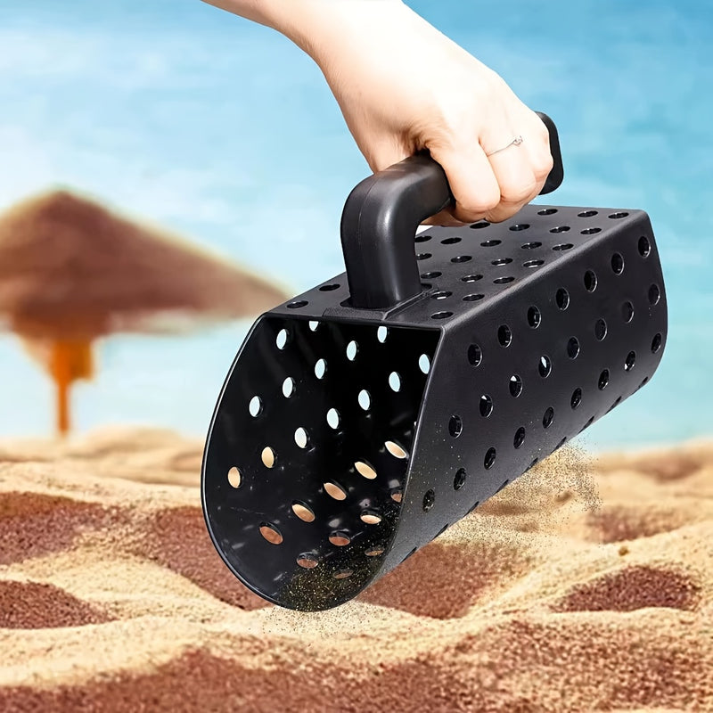 Un juego muy útil para buscar tesoros en la playa: juego de pala y cesta de plástico ABS, adecuado para arena dorada y conchas marinas - herramienta para separar arena al aire libre