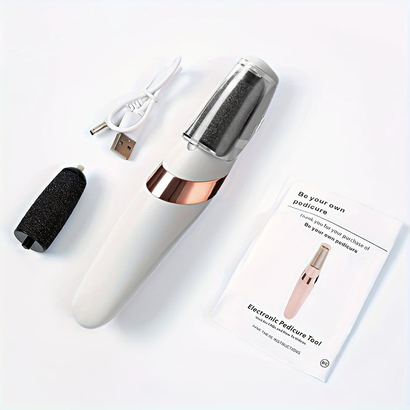 Eliminador Eléctrico - Set Multifuncional de Pedicura Recargable USB para Pies y Manos, Ideal para Pies Suaves