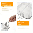 1pc Cesta de comida mini de acero inoxidable, accesorio multiusos para freidora portátil, para cocinar bocadillos, papas fritas, papas fritas con filtrado y drenaje