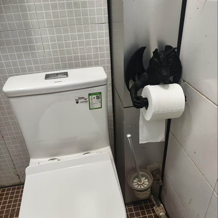 Extractor de Papel Dragón Fantasía" – La fusión perfecta entre arte 3D y funcionalidad para decoración del baño, hogar o dormitorio – Portaherramientas con garra móvil en múltiples colores, regalo ideal para amigos