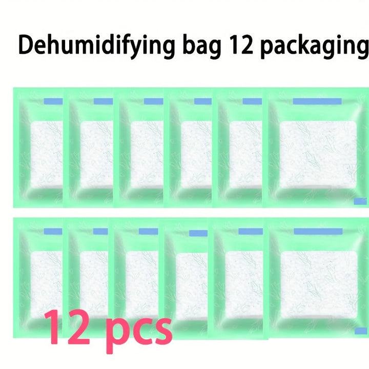6, Bolsa Deshidratante de Bolsillo de 12 piezas, Bolsa Deshidratante para Coche, Reutilizable, Adecuada para Múltiples Escenarios, Uso Doméstico, Armario, Dormitorio, Bolsa Deshidratante para Cajón, Portátil