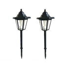 2 piezas de luces solares para pasillos, luces LED para caminos solares, luces de paisaje para exteriores para jardín, césped, camino, patio