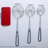 1pc Cuchara Colador de Acero Inoxidable, Cucharón de Cocina Multiusos para Olla Caliente, Tienda de Té con Leche, Escurridor de Dumplings, Uso Doméstico - Colador Metálico Duradero con Mango