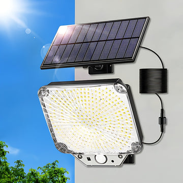 344 Luces solares para exteriores LED, luz blanca, 1pc/2piezas, impermeable, sensor de movimiento, ángulo ajustable, ideal para jardín, patio, jardín, garaje - Batería de níquel cargada por energía solar, iluminación exterior | Luz exterior moderna | Luc