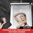 1 Pieza, Cabezal De Ducha De Alta Presión Para Baño, Cabezal De Ducha Cuadrado Plateado U Oscuro, Rociador De Ducha Fijo Diario Para Baño, Accesorios De Baño, Cabezal De Ducha