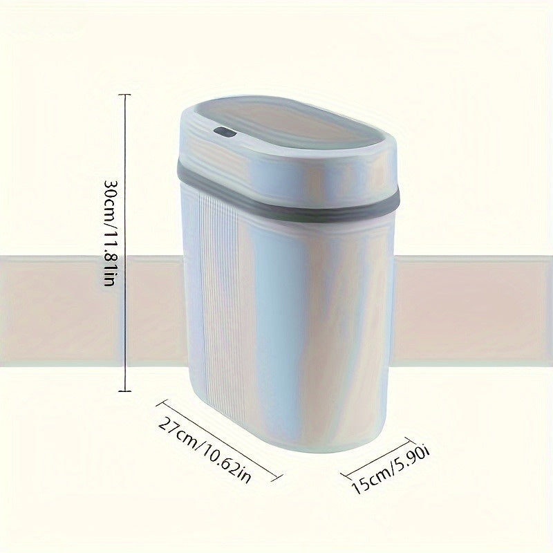 Bote de Basura con Sensor Inteligente - Resina ABS Moderna, Funciona con Pilas, Ideal para Cocina, Oficina, Sala de Estar, Baño, Dormitorio - Mejora la Felicidad en el Hogar