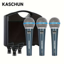 Conjunto de Micrófonos para Conciertos Familiares de Tres Piezas KASCHUN BT58a para Canto en Vivo al Aire Libre Micrófono Dinámico