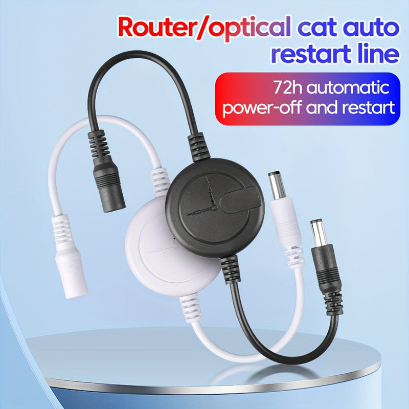 Dispositivo de interfaz DC5.5x2.1mm con cierre automático de 72 horas, controlador de temporizador de reinicio inteligente y línea de reinicio.