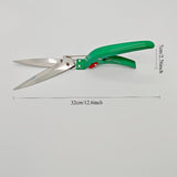 Tijeras de césped ergonómicas de acero al carbono - Tijeras de jardín de alta precisión con cuchillas de acero inoxidable, cortacéspedes manuales duraderos para jardinería en casa, diseño contemporáneo, no necesita electricidad, cortacéspedes para patio,