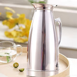 Hervidor Aislado de Acero Inoxidable - Termo de Doble Capa al Vacío, Olla Térmica para Bebidas Calientes y Frías con Asa y Boquilla, Ideal para Cocina y Comedor