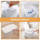 1 unidad FreshBox Dispensador de toallitas portátil rectangular de plástico, contenedor rellenable de pañuelos de papel para baño y cocina