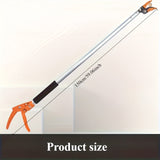 Sierras de Poda Duraderas de Acero Inoxidable con Mangos Ergonómicos Largos y Cuchillas Giratorias - Tijeras de Jardín Cómodas para la Agarre, Recolección de Frutas, Podado de Ramas - Herramienta Manual Robusta para Jardineros Casuales y Paisajistas Prof