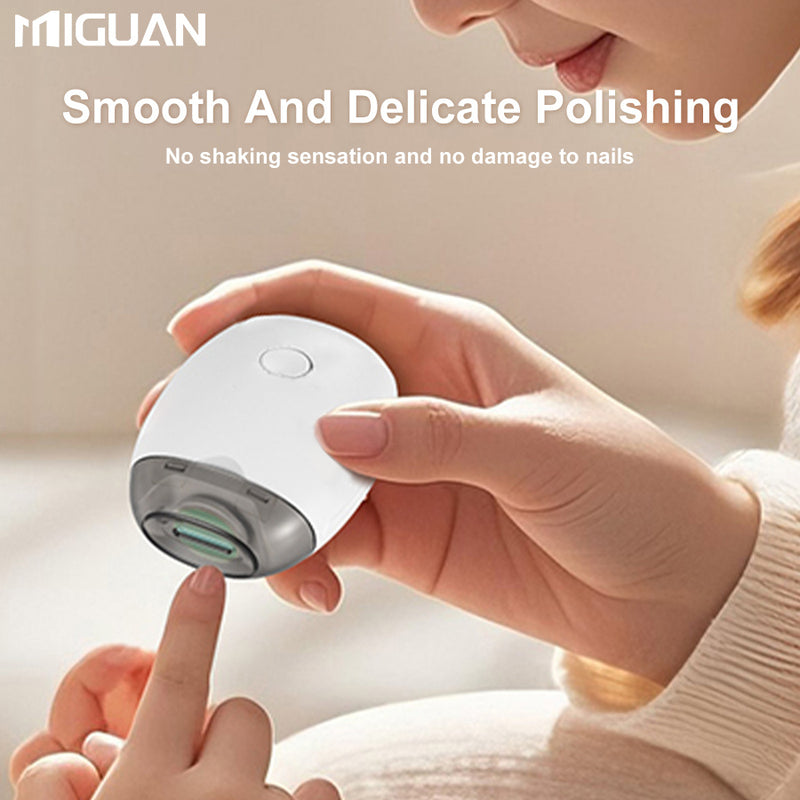 Portátil Cortaúñas Eléctrico, Herramienta de Manicura con 3 Velocidades Ajustables, Batería de Litio Recargable USB, Iluminación Luminosa y Bajo Ruido
