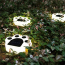 Luz de sendero con montaje semihundido alimentada por energía solar, plástico, batería de níquel de 600mAh, con sensor de luz, para exterior, patio, jardín de la casa, decoración de césped