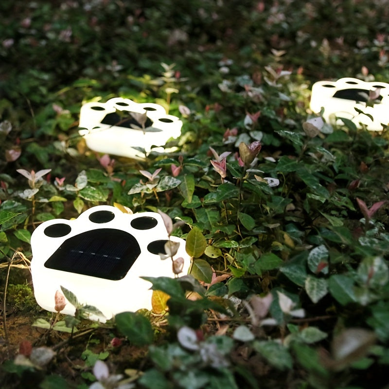 Luz de sendero con montaje semihundido alimentada por energía solar, plástico, batería de níquel de 600mAh, con sensor de luz, para exterior, patio, jardín de la casa, decoración de césped