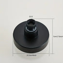 1 unidad de cabezal de ducha redondo de lluvia de alta presión de 9.91 cm - Plástico duradero, fácil instalación, diseño ahorrador de agua, suave para el cabello y la piel, ideal para uso en baños domésticos, accesorios de baño, cortina de ducha, cabezal