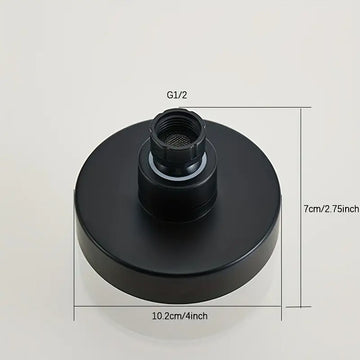 1 unidad de cabezal de ducha redondo de lluvia de alta presión de 9.91 cm - Plástico duradero, fácil instalación, diseño ahorrador de agua, suave para el cabello y la piel, ideal para uso en baños domésticos, accesorios de baño, cortina de ducha, cabezal