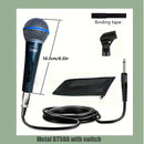 Micrófono Dinámico Profesional BETA58A con Interruptor - Portátil, Acabado Antioxidante para Canto en Escenario, Karaoke y Grabación - Cable XLR de 6.35mm Incluido