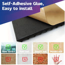 Paquetes de 12 espumas acústicas autoadhesivas negras aislantes de sonido resistentes al fuego para pared de 1'' X 12'' X 12'' Paneles de alta densidad 25kg/m3 para KTV Bar Studio Cuña de azulejos insonorizantes a prueba de llamas 30x30x2.5cm Eid Al-Adha
