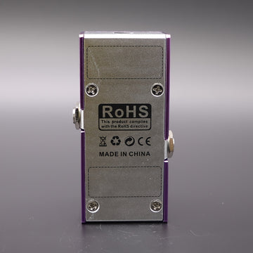 HUOSHEN-MI Pedal de Efectos para Guitarra Eléctrica - Distorsión True Bypass, Mini Pedal Morado con Controles de Volumen y Tono, Procesador Compacto para Amplificador de Rock, Metal y Blues - Compatible con USB, Sin Adaptadores Necesarios, Diseño True By