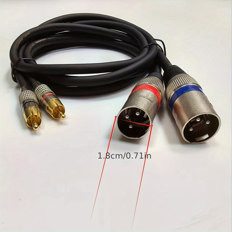 2 piezas de Cable de Audio RCA para Instrumentos Cannon