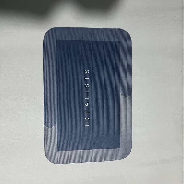 Alfombra de baño de lodo de diatomeas súper absorbente - Alfombra de piso de secado rápido, suave y cómoda, ideal para baños, duchas, lavanderías, dormitorios, salas, entradas y cocinas, lavable a máquina y a mano