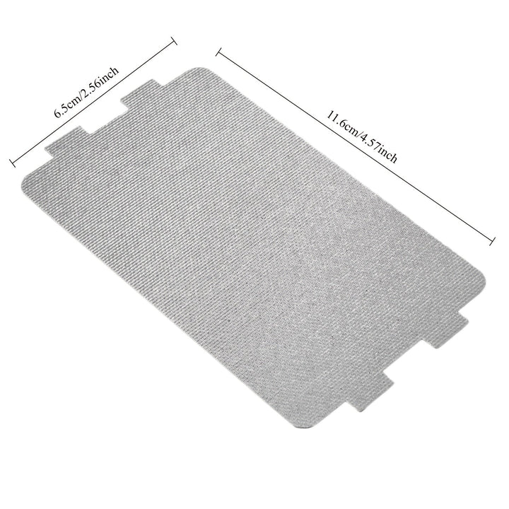 1 pieza de lámina de mica para horno microondas universal, cubierta de guía de ondas - Metal, ranuras de alta frecuencia para una distribución eficiente del calor, compatible con la mayoría de los modelos de microondas, piezas de electrodomésticos de coc