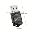 Adaptador sin varillas USB AX900 WiFi 6 - Doble Banda 2.4/5GHz, Wi-Fi 6 (802.11ax), Configuración Instantánea Sin Controladores Necesarios, Compatible con Windows 7/8/10/11, Modo AP para Hotspot, Tarjeta de Red Inalámbrica AX900 para Gaming/Streaming/Hog