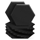 24 paneles acústicos de alta densidad, material hexagonal de insonorización de espuma de 38,1 cm, reducción y absorción de ruido, para accesorios de equipos de grabación, disponibles en blanco, negro, azul y naranja.
