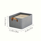 Organizador de ropa, caja plegable para armario, caja de almacenamiento de tela, caja para libros, organizador de pantalones