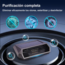 Purificador de aire para auto con energía solar y sensor de movimiento inteligente - Enciende/apaga automáticamente, no necesita energía eléctrica, panel solar de alta eficiencia y batería de litio incorporada para aire fresco en movimiento