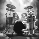 Pinza Ajustable para Micrófono de Batería LMBGM - Soporte Giratorio Antigolpes, Construcción en Plástico Duradero y Fácil Instalación para Conciertos en Vivo, Sujeción Segura, Diseño Resistente a Impactos, Material Antivibraciones, Equipo para Escenario,