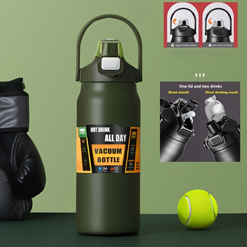 Termo portátil para dos bebidas de 40.5/54 onzas, ideal para ciclismo al aire libre, senderismo, oficina o hogar - duradero