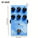 Pedal de Guitarra Eléctrica M-VAVE - Efecto de Reverb de Modelado Digital con Opción de Alimentación USB, Efecto